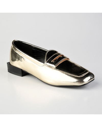 Ashley Metallic Loafer (Gold)