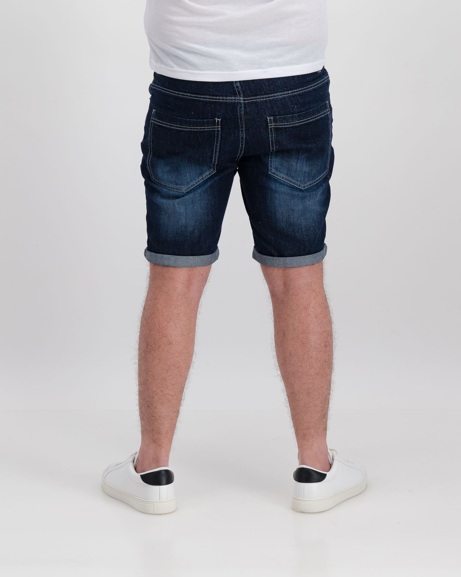 dark grey jean shorts