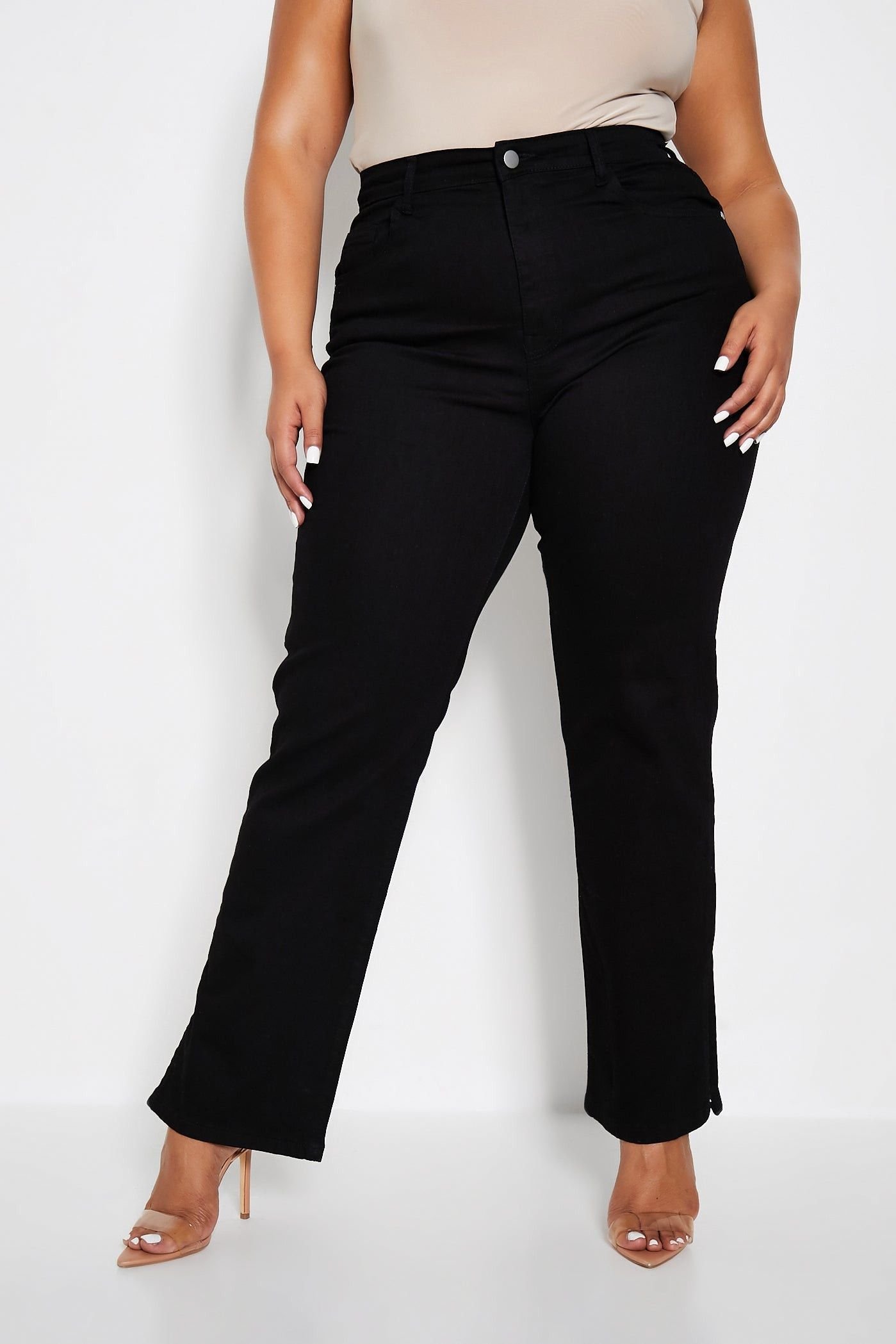 mom jeans stretch plus size