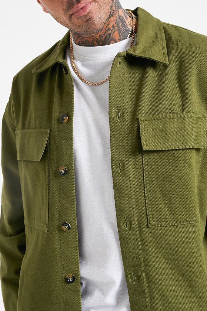 Mens green outlet shacket