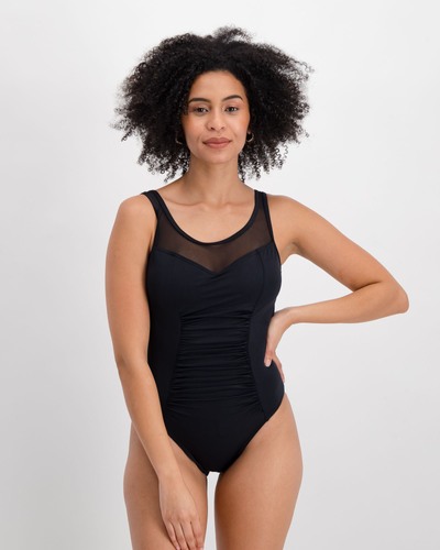 Mesh Princess One Piece B C Cup Black