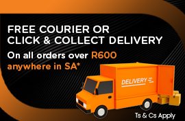 Free courier delivery for orders over R600 - Updated March 2025